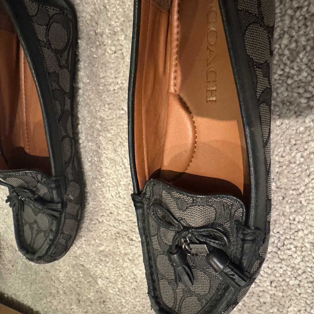 Coach Dark Patterned Loafers - image 3